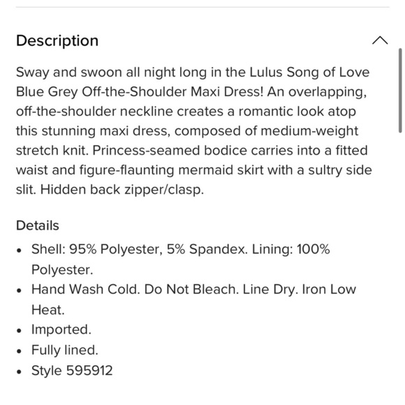 NWT Lulus Blue Grey Off The Shoulder Maxi Dress Wedding Guest Dress Formal Dress - Picture 12 of 12